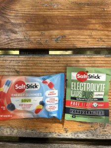 Energy gums jakákoliv příchuť a sáček saltstick caps plus gratis